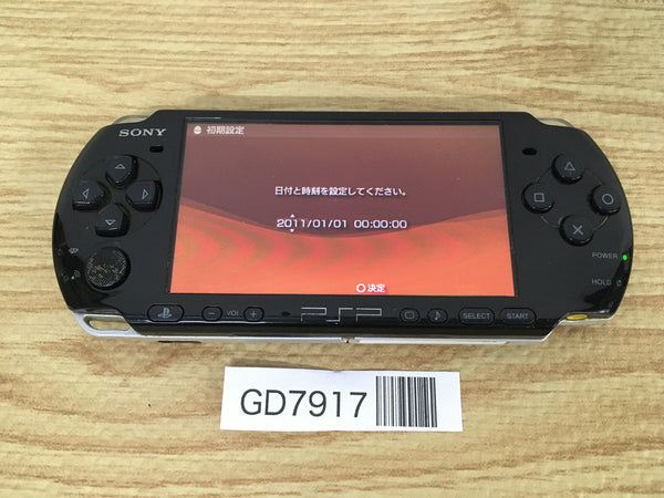 GD7917 Plz Read Item Condi PSP-3000 PIANO BLACK SONY PSP Console Japan
