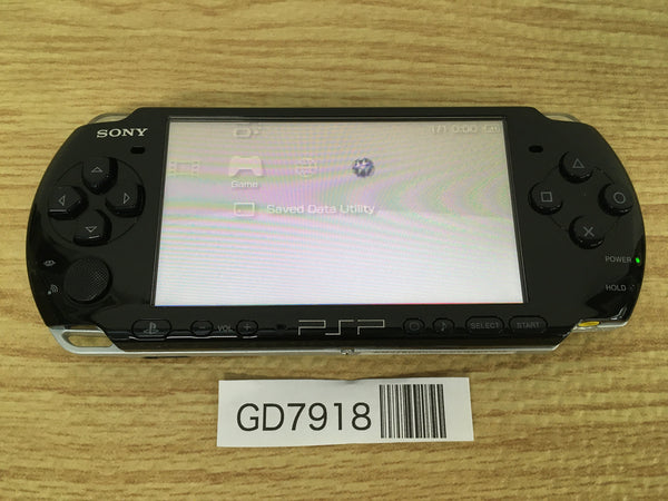 GD7918 Plz Read Item Condi PSP-3000 PIANO BLACK SONY PSP Console Japan