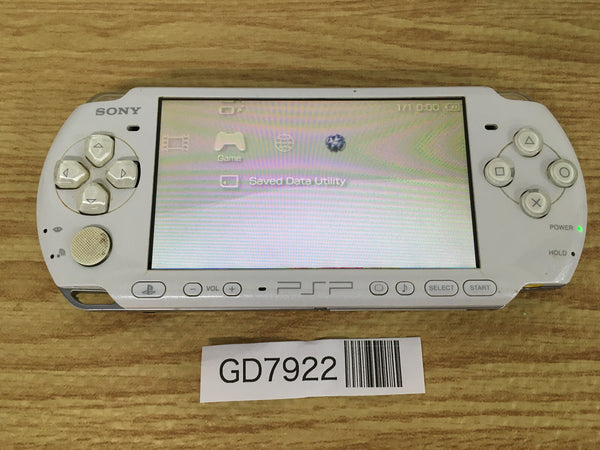 GD7922 Plz Read Item Condi PSP-3000 PEARL WHITE SONY PSP Console Japan
