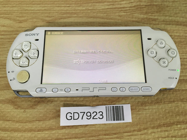 GD7923 Plz Read Item Condi PSP-3000 PEARL WHITE SONY PSP Console Japan