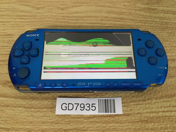 GD7935 Plz Read Item Condi PSP-3000 VIBRANT BLUE SONY PSP Console Japan