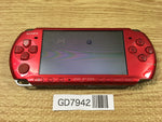GD7942 Plz Read Item Condi PSP-3000 RADIANT RED SONY PSP Console Japan