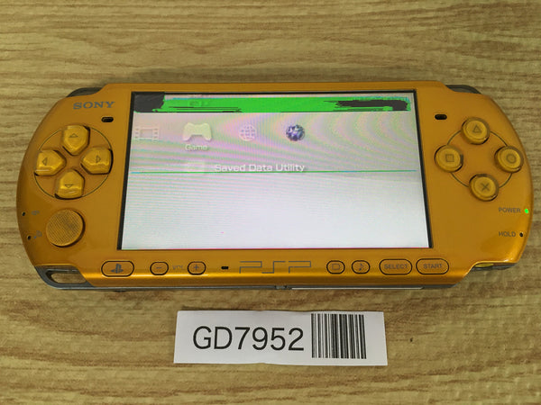 GD7952 Plz Read Item Condi PSP-3000 BRIGHT YELLOW SONY PSP Console Japan