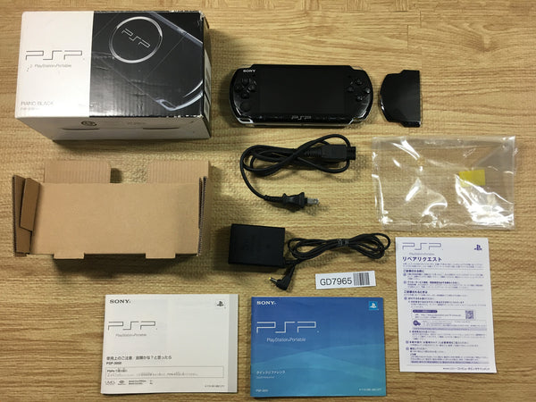 GD7965 PSP-3000 PIANO BLACK BOXED SONY PSP Console Japan