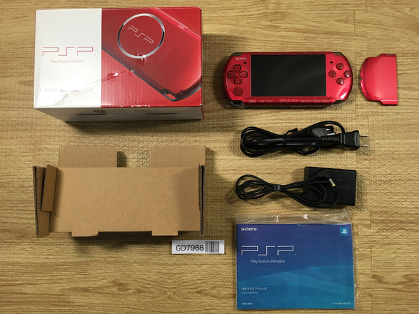 GD7968 PSP-3000 RADIANT RED BOXED SONY PSP Console Japan