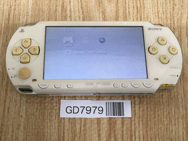 GD7979 Plz Read Item Condi PSP-1000 CERAMIC WHITE SONY PSP Console Japan