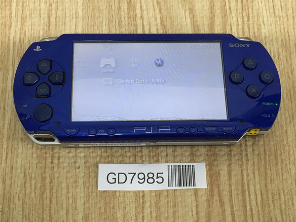 GD7985 Plz Read Item Condi PSP-1000 METALLIC BLUE SONY PSP Console Japan