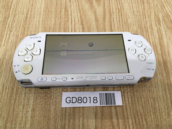 GD8018 Plz Read Item Condi PSP-3000 PEARL WHITE SONY PSP Console Japan