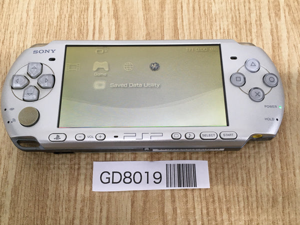 GD8019 Plz Read Item Condi PSP-3000 MYSTIC Silver SONY PSP Console Japan