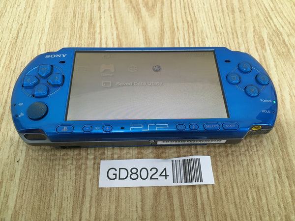 GD8024 Plz Read Item Condi PSP-3000 VIBRANT BLUE SONY PSP Console Japan