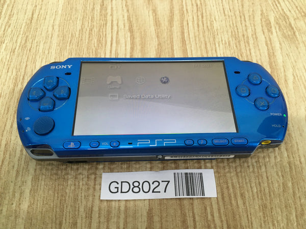 GD8027 Plz Read Item Condi PSP-3000 VIBRANT BLUE SONY PSP Console Japan
