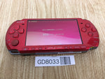 GD8033 Plz Read Item Condi PSP-3000 RADIANT RED SONY PSP Console Japan