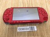 GD8034 Plz Read Item Condi PSP-3000 RADIANT RED SONY PSP Console Japan