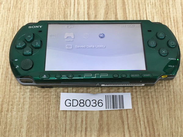 GD8036 Plz Read Item Condi PSP-3000 SPIRITED GREEN SONY PSP Console Japan