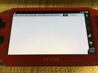GD8041 Plz Read Item Condi PS Vita PCH-1000 COSMIC RED SONY PSP Console Japan