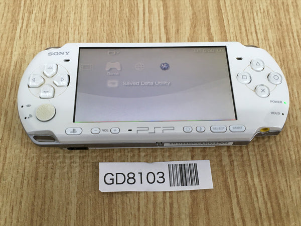GD8103 Plz Read Item Condi PSP-3000 PEARL WHITE SONY PSP Console Japan