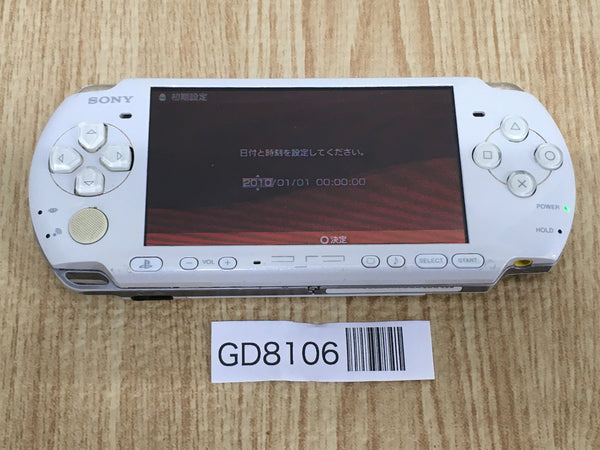 GD8106 Plz Read Item Condi PSP-3000 PEARL WHITE SONY PSP Console Japan