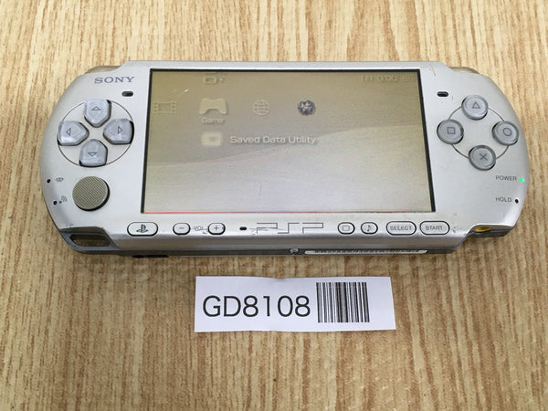 GD8108 Plz Read Item Condi PSP-3000 MYSTIC Silver SONY PSP Console Japan