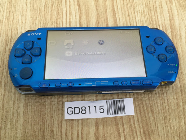 GD8115 Plz Read Item Condi PSP-3000 VIBRANT BLUE SONY PSP Console Japan