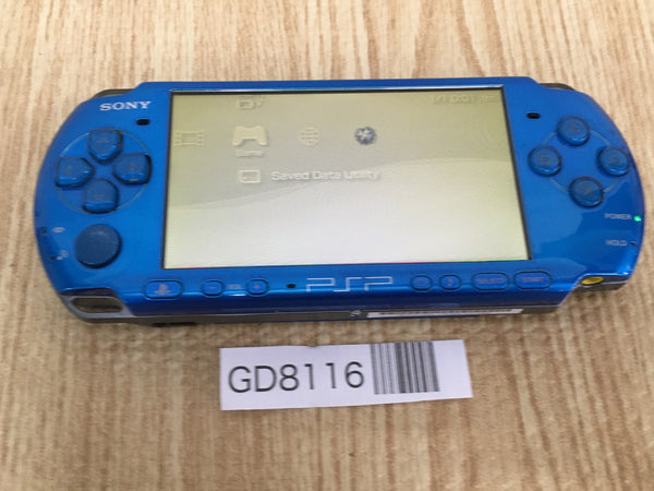 GD8116 Plz Read Item Condi PSP-3000 VIBRANT BLUE SONY PSP Console Japan