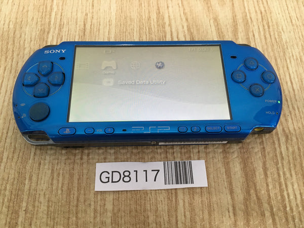 GD8117 Plz Read Item Condi PSP-3000 VIBRANT BLUE SONY PSP Console Japan