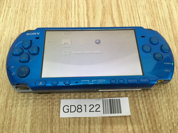 GD8122 Plz Read Item Condi PSP-3000 VIBRANT BLUE SONY PSP Console Japan