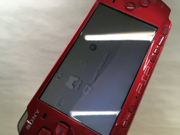 GD8123 Plz Read Item Condi PSP-3000 RADIANT RED SONY PSP