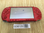 GD8125 Plz Read Item Condi PSP-3000 RADIANT RED SONY PSP Console Japan