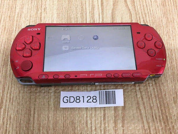 GD8128 Plz Read Item Condi PSP-3000 RADIANT RED SONY PSP Console Japan