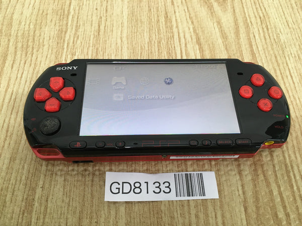 PSPと、カセット GD8133 Plz Read Item Condi PSP-3000 BLACK & RED SONY PSP