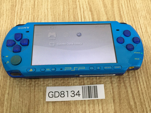 GD8134 No Battery PSP-3000 Sky Marine Blue SONY PSP Console Japan