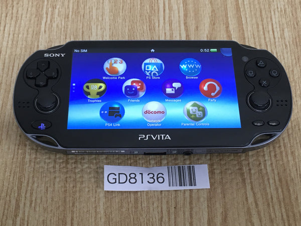 GD8136 PS Vita PCH-1000 CRYSTAL BLACK SONY PSP Console Japan