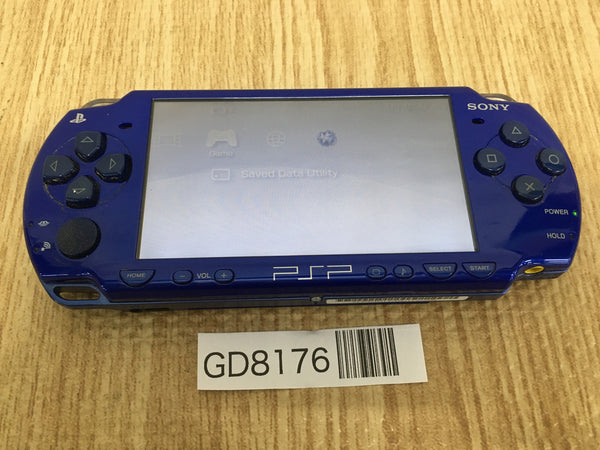 GD8176 Plz Read Item Condi PSP-2000 METALLIC BLUE SONY PSP Console Japan