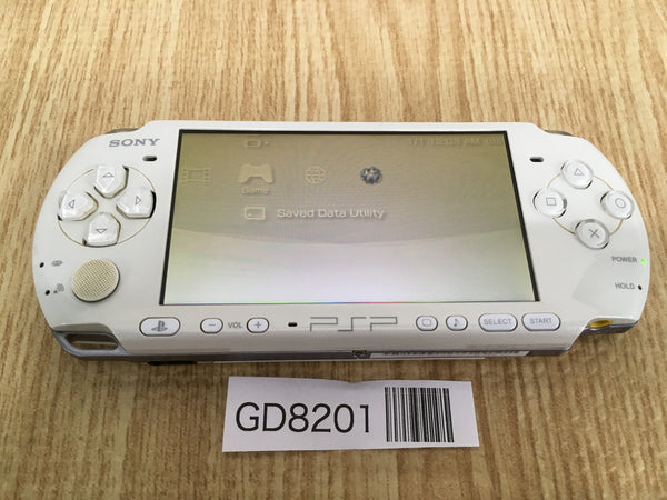 GD8201 Plz Read Item Condi PSP-3000 PEARL WHITE SONY PSP Console Japan