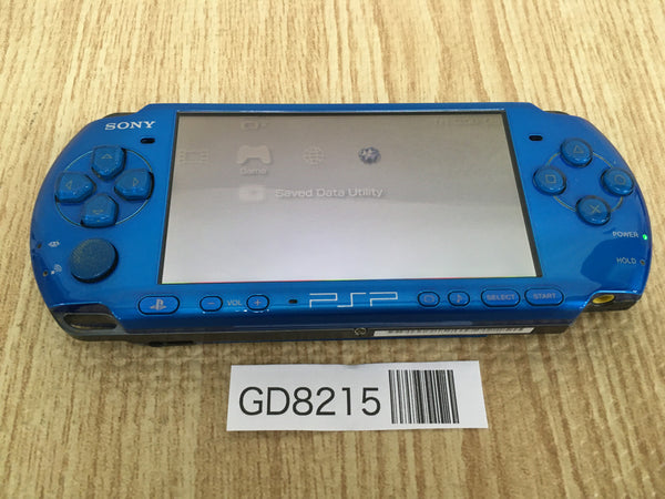 GD8215 Plz Read Item Condi PSP-3000 VIBRANT BLUE SONY PSP Console Japan