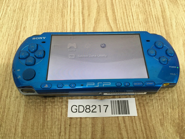 GD8217 Plz Read Item Condi PSP-3000 VIBRANT BLUE SONY PSP Console Japan