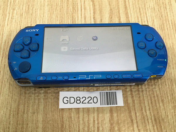 GD8220 Plz Read Item Condi PSP-3000 VIBRANT BLUE SONY PSP Console Japan