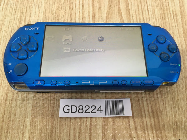 GD8224 Plz Read Item Condi PSP-3000 VIBRANT BLUE SONY PSP Console Japan