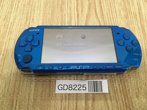 GD8225 Plz Read Item Condi PSP-3000 VIBRANT BLUE SONY PSP Console Japan