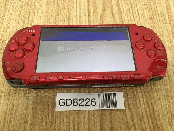 GD8226 Plz Read Item Condi PSP-3000 RADIANT RED SONY PSP Console Japan