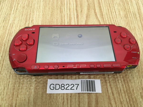 GD8227 Plz Read Item Condi PSP-3000 RADIANT RED SONY PSP Console Japan
