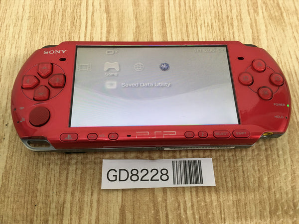 GD8228 Plz Read Item Condi PSP-3000 RADIANT RED SONY PSP Console Japan