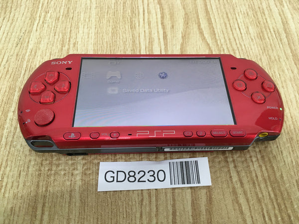 GD8230 Plz Read Item Condi PSP-3000 RADIANT RED SONY PSP Console Japan