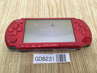 GD8231 Plz Read Item Condi PSP-3000 RADIANT RED SONY PSP Console Japan