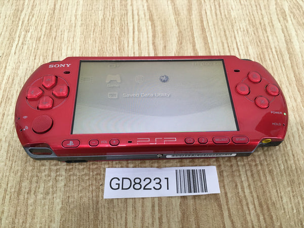 GD8231 Plz Read Item Condi PSP-3000 RADIANT RED SONY PSP Console Japan