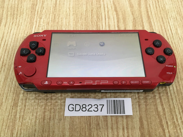 GD8237 Plz Read Item Condi PSP-3000 RED & BLACK SONY PSP Console Japan