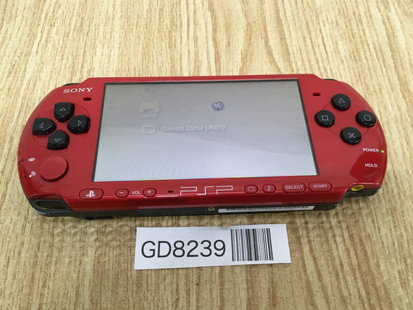 GD8239 Plz Read Item Condi PSP-3000 RED & BLACK SONY PSP Console Japan