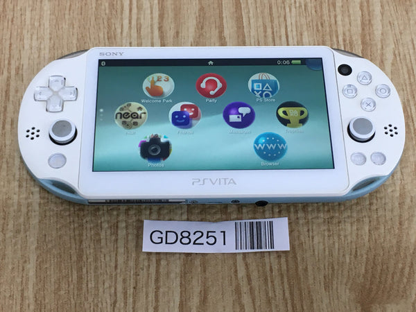 GD8251 Plz Read Item Co PS Vita PCH-2000 LIGHT BLUE WIHTE SONY PSP Console Japan