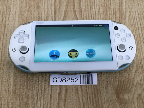GD8252 Plz Read Item Co PS Vita PCH-2000 LIGHT BLUE WIHTE SONY PSP Console Japan