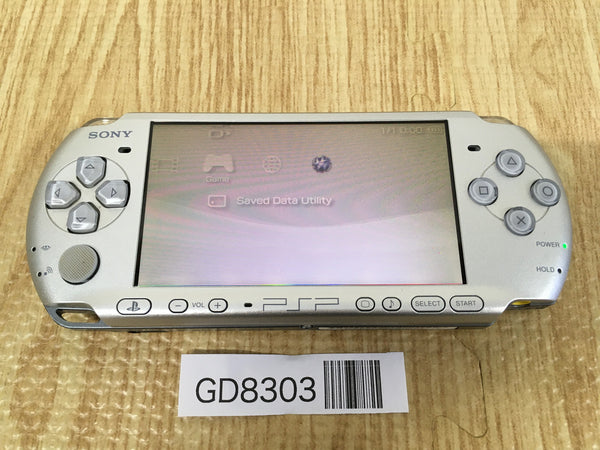 GD8303 Plz Read Item Condi PSP-3000 MYSTIC Silver SONY PSP Console Japan